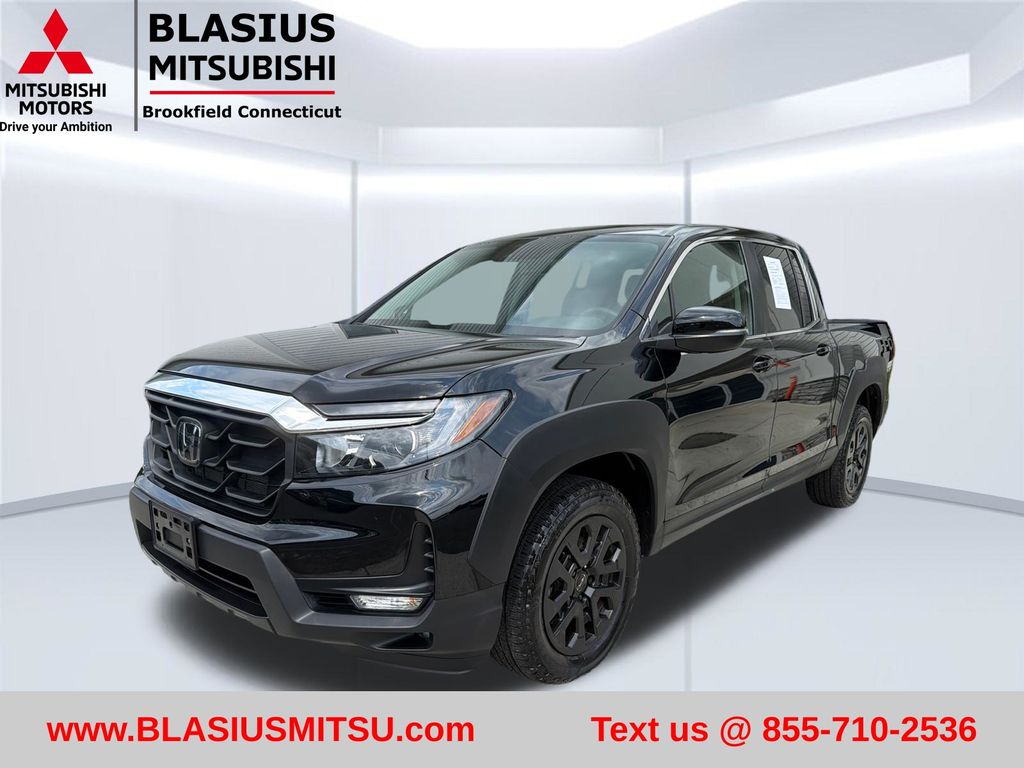 Black 2023 Honda Ridgeline Pickup Truck All-Wheel Drive 9-Speed Automatic