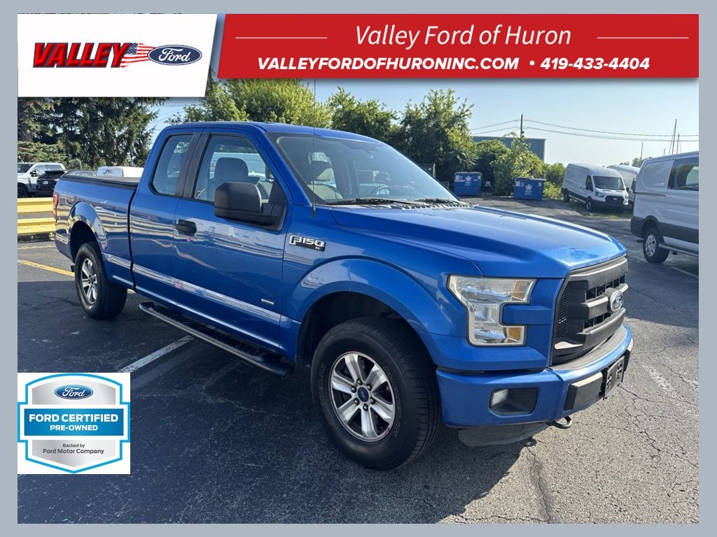 Blue Flame Metallic 2015 Ford F-150 Pickup Truck Four-Wheel Drive 6-Speed Automatic