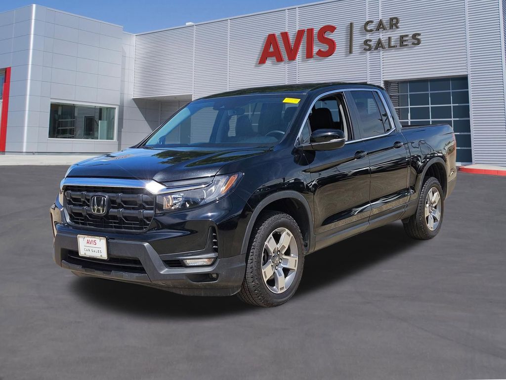 Black 2025 Honda Ridgeline RTL AWD Pickup Truck All-Wheel Drive 9-Speed Automatic