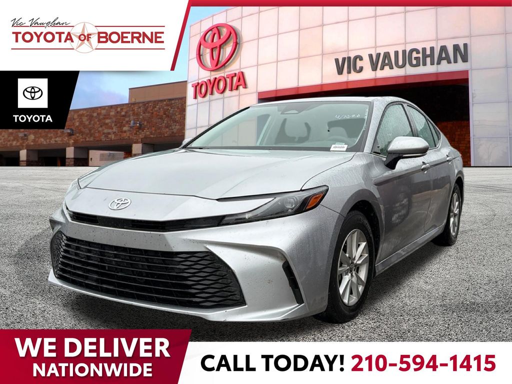 Silver 2025 Toyota Camry LE FWD Sedan Front-Wheel Drive Continuously Variable Transmission