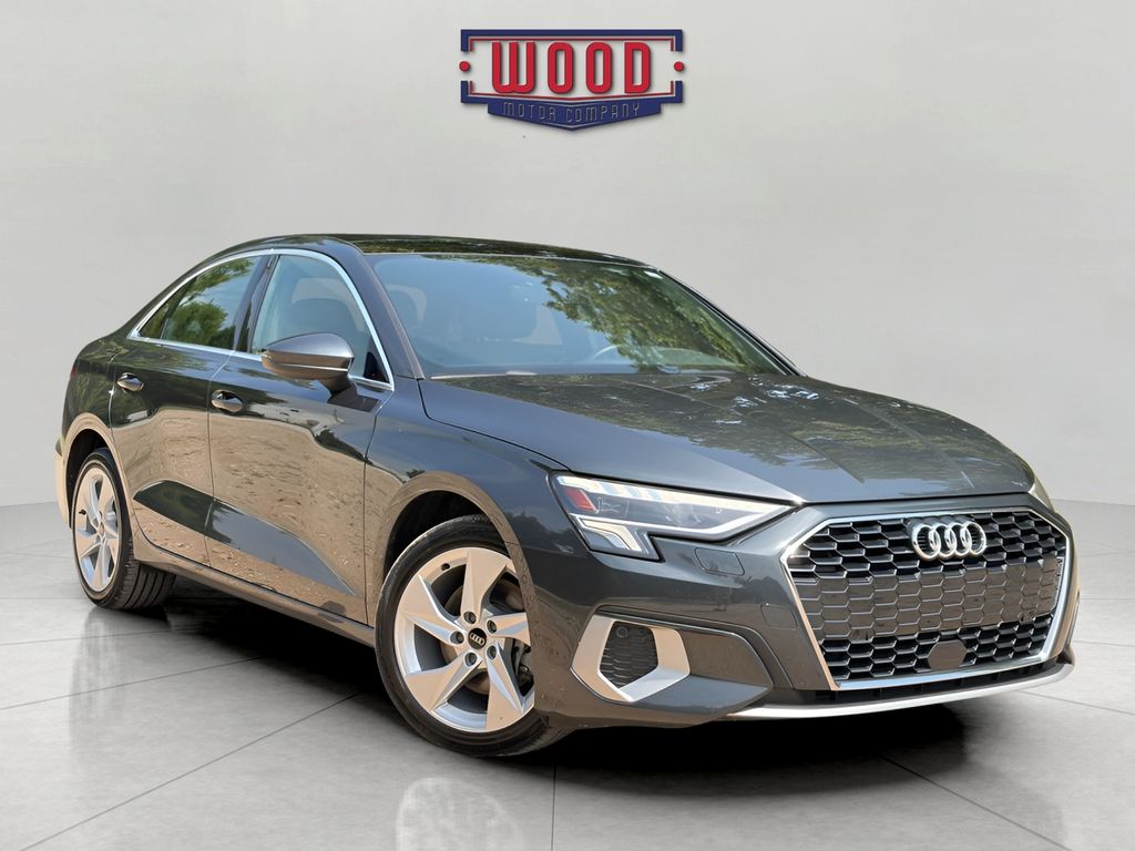 Black 2024 Audi A3 Sedan Front-Wheel Drive 7-Speed Automatic