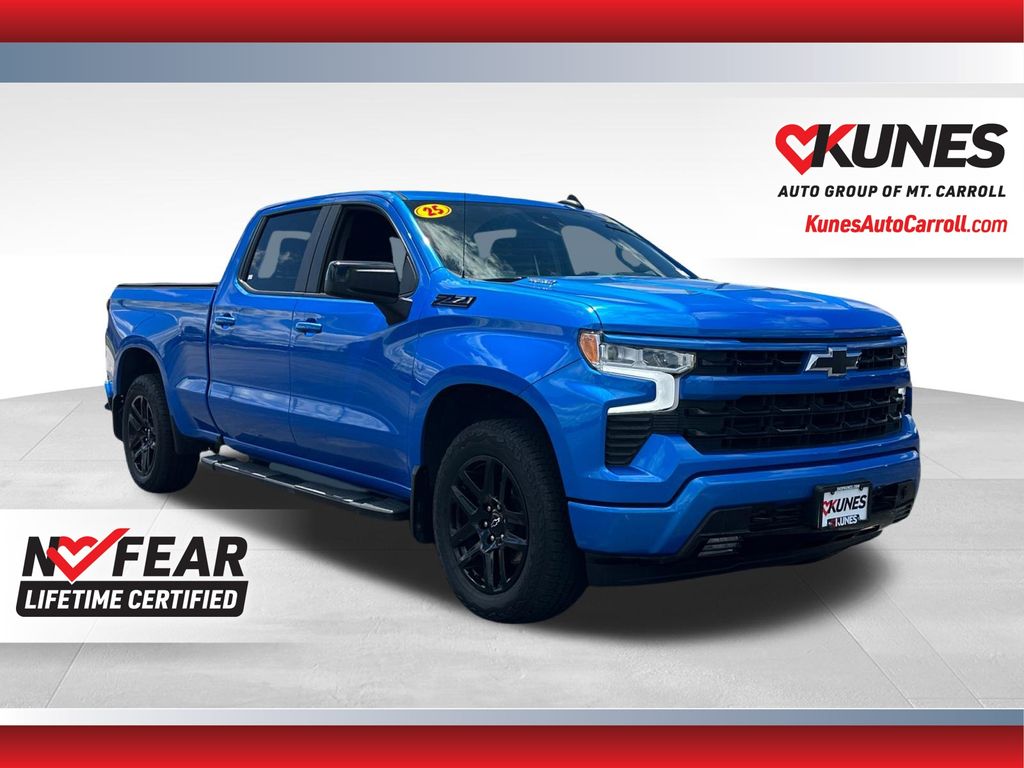 Riptide Blue 2025 Chevrolet Silverado 1500 Pickup Truck Four-Wheel Drive Automatic
