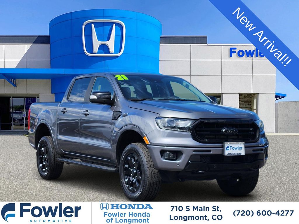Gray Metallic 2021 Ford Ranger Pickup Truck Four-Wheel Drive Automatic