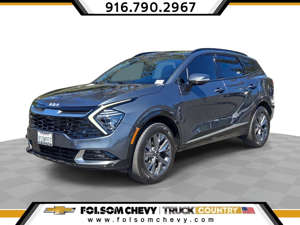 Gravity Gray 2025 Kia Sportage Hybrid SUV / Crossover All-Wheel Drive 6-Speed Automatic