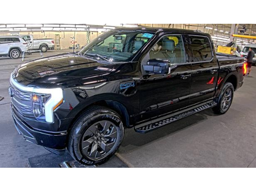 Black Metallic 2025 Ford F-150 Lightning Lariat SuperCrew AWD Pickup Truck All-Wheel Drive Automatic