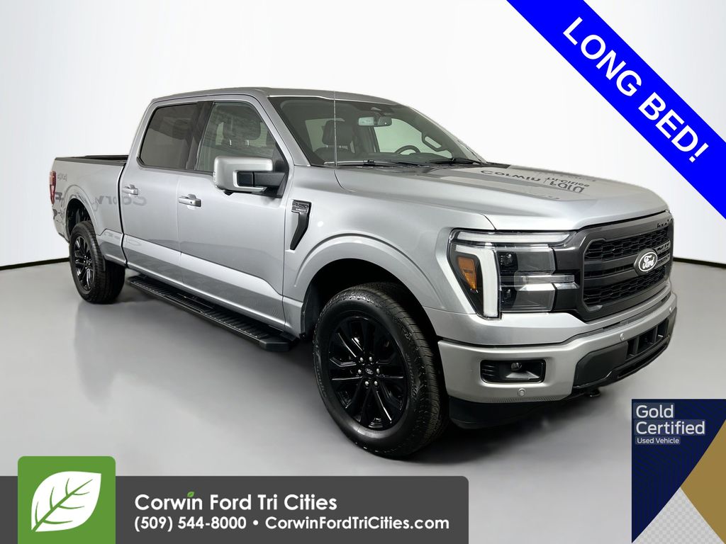Iconic Silver Metallic 2025 Ford F-150 Pickup Truck Four-Wheel Drive Automatic