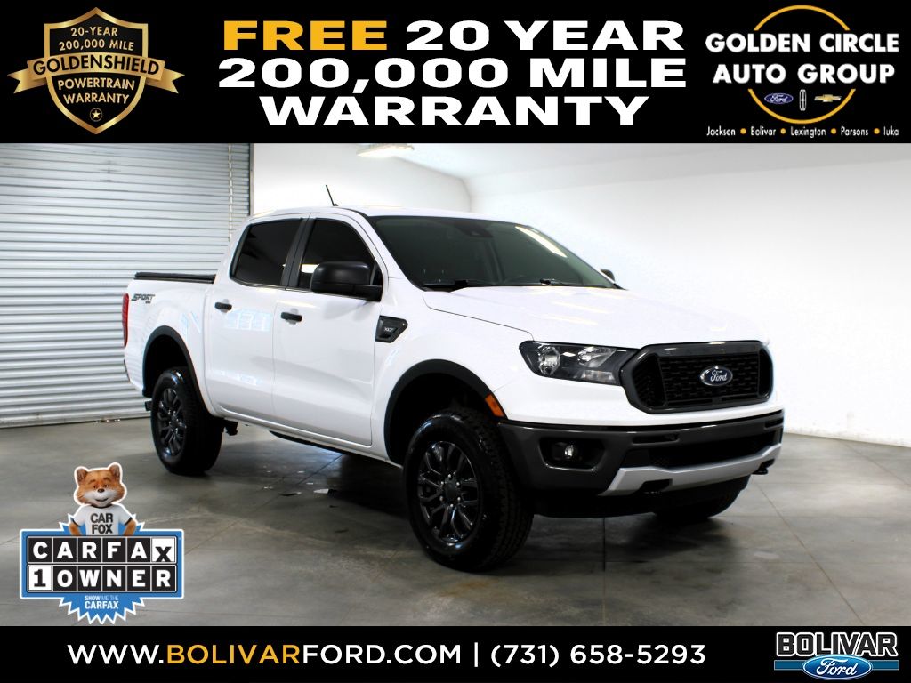 Oxford White 2022 Ford Ranger XLT SuperCrew 4WD Pickup Truck Four-Wheel Drive Automatic