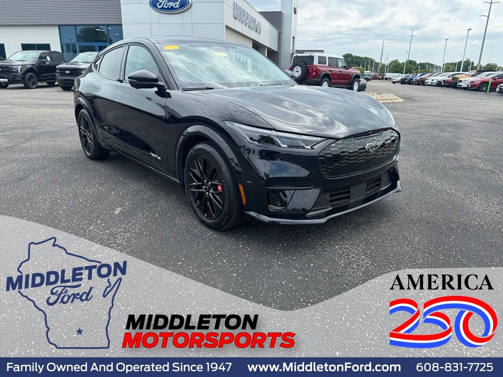 Shadow Black 2025 Ford Mustang Mach-E SUV / Crossover All-Wheel Drive Automatic