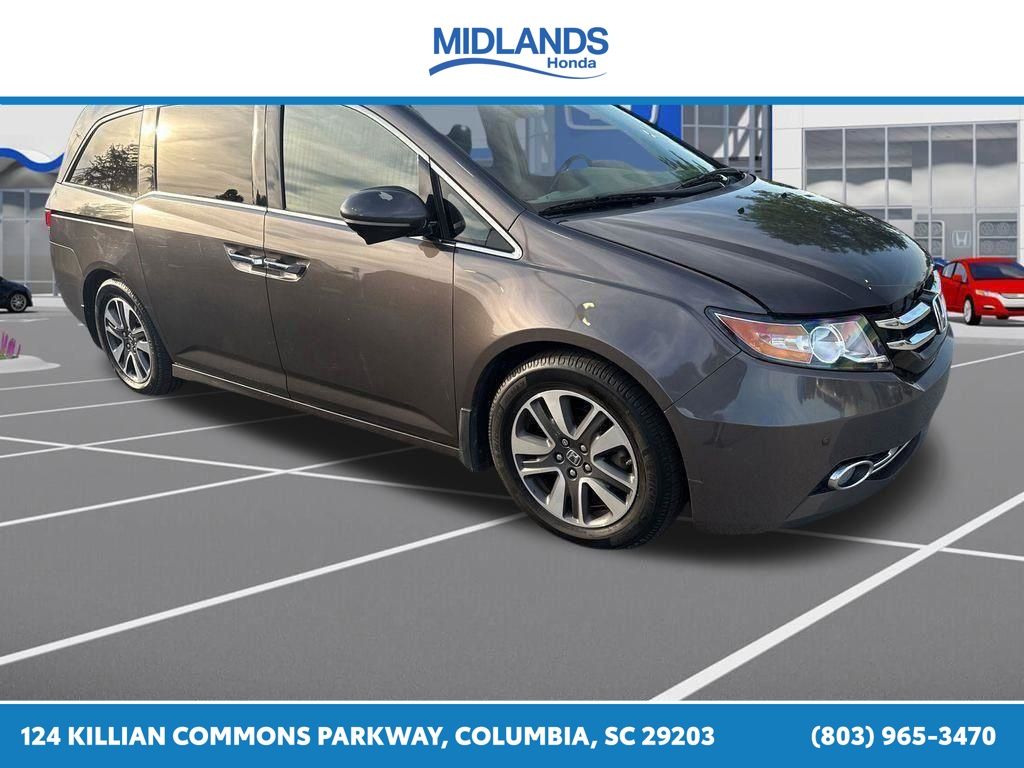 Gray (Modern Steel Metallic) 2015 Honda Odyssey Touring FWD Minivan Front-Wheel Drive 6-Speed Automatic
