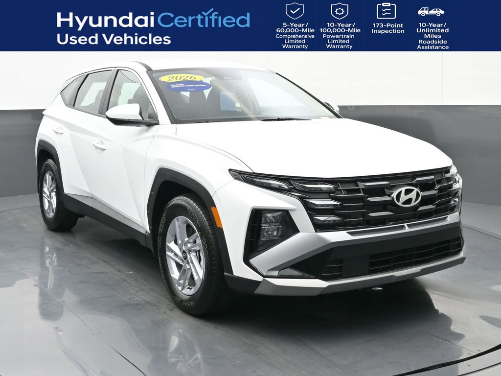 White Pearl 2026 Hyundai Tucson SUV / Crossover Front-Wheel Drive 8-Speed Automatic