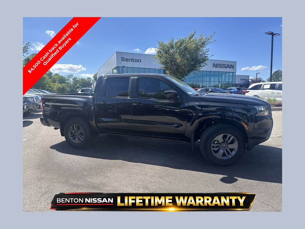 Super Black 2026 Nissan Frontier Pickup Truck Four-Wheel Drive 9-Speed Automatic Overdrive