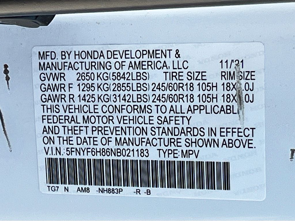 2022 Honda Pilot TrailSport White at Gullo Toyota