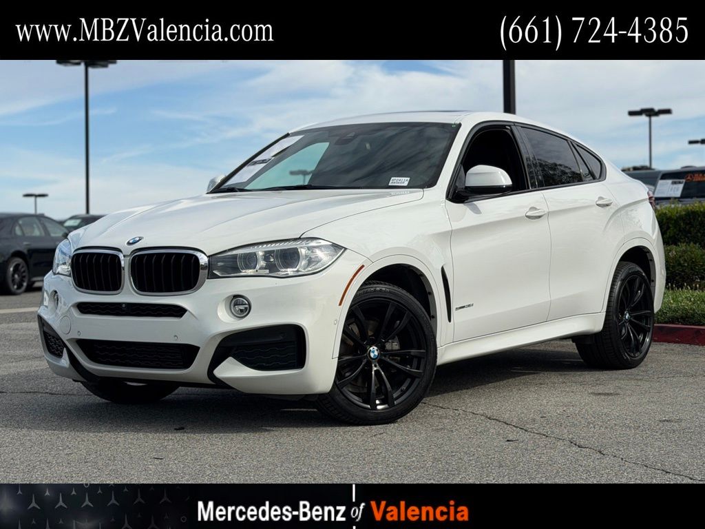 Alpine White 2018 BMW X6 sDrive35i RWD SUV / Crossover Rear-Wheel Drive 8-Speed Automatic