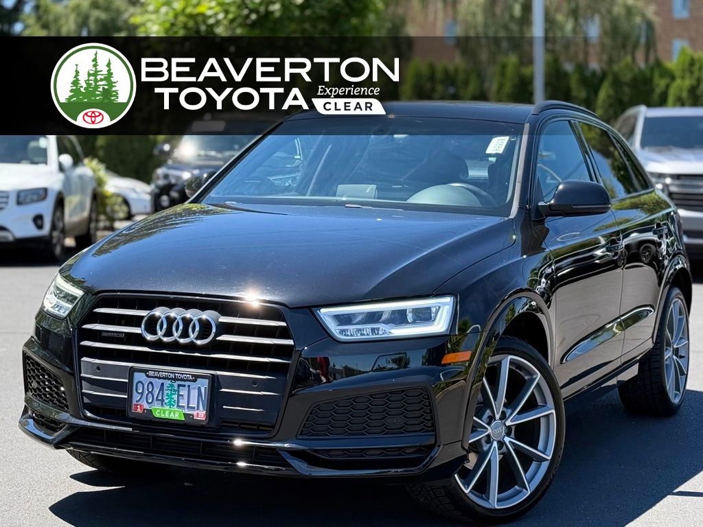 Brilliant Black 2018 Audi Q3 2.0T quattro Premium Plus SUV / Crossover All-Wheel Drive 6-Speed Automatic