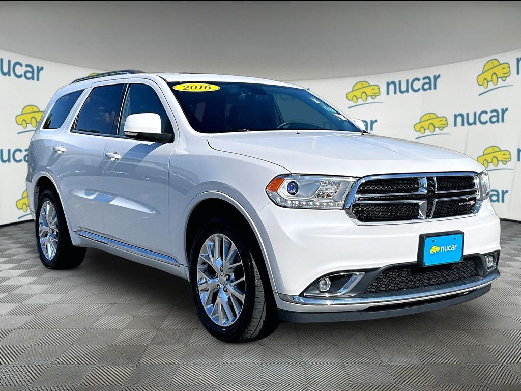 White (Ivory 3-Coat) 2016 Dodge Durango SUV / Crossover All-Wheel Drive 8-Speed Automatic