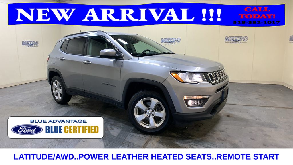Billet Silver Metallic Clearcoat 2020 Jeep Compass Latitude 4WD SUV / Crossover Four-Wheel Drive 9-Speed Automatic