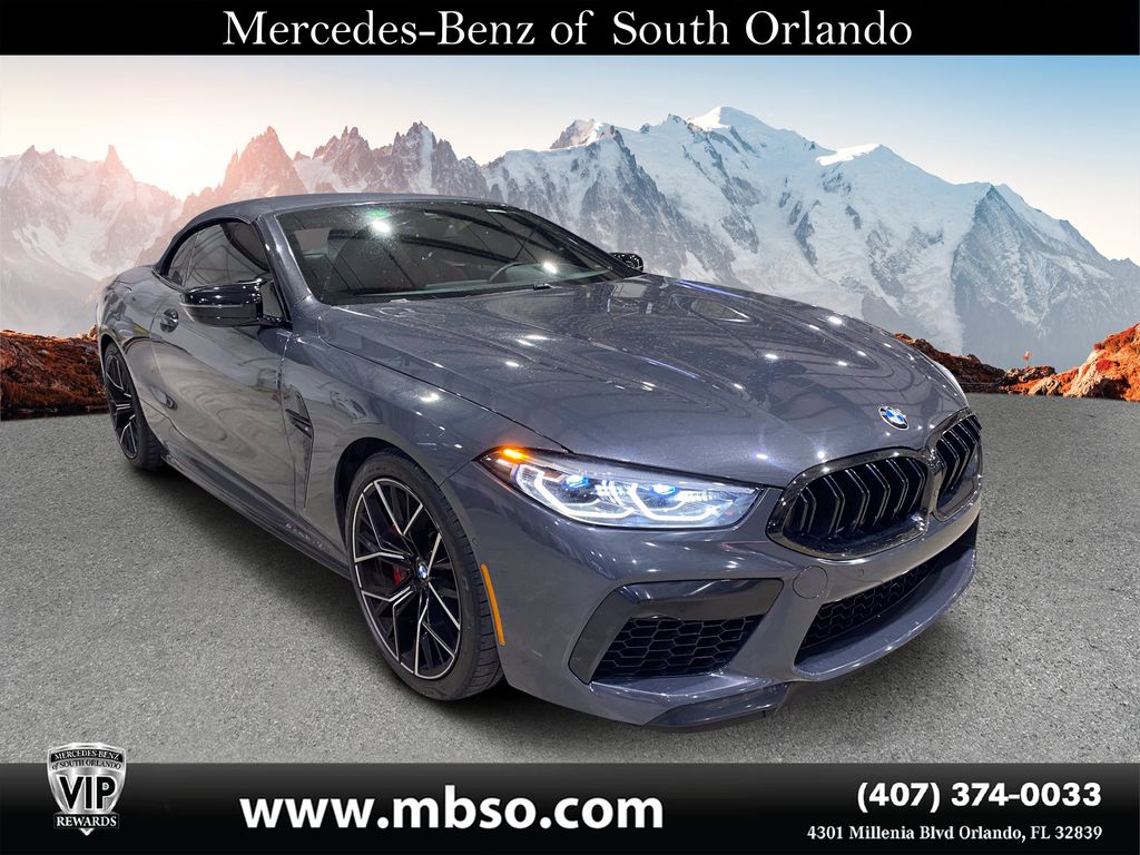 Brands Hatch Gray Metallic 2022 BMW M8 Convertible All-Wheel Drive 8-Speed Automatic