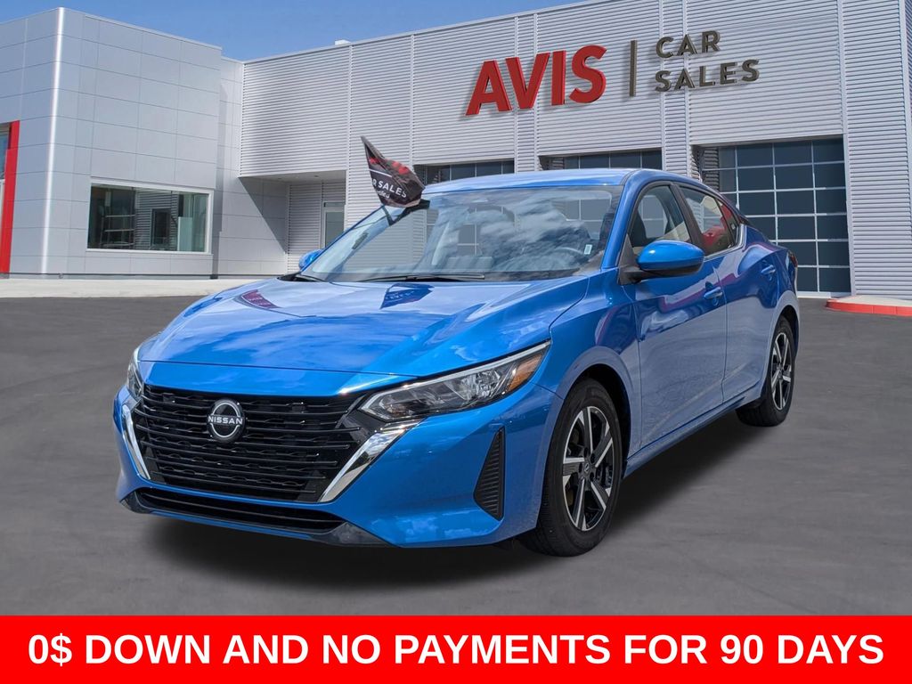 Electric Blue Metallic 2025 Nissan Sentra SV FWD Sedan Front-Wheel Drive Continuously Variable Transmission