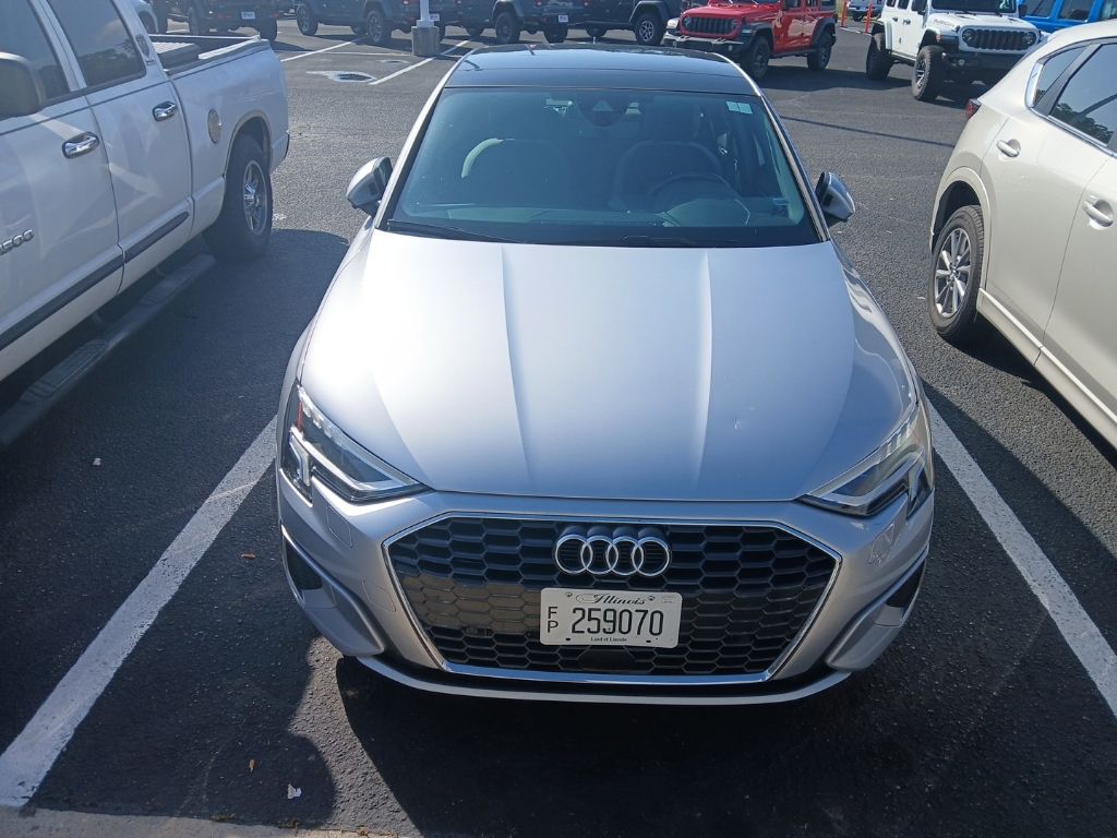 Gray 2024 Audi A3 Sedan Front-Wheel Drive 7-Speed Automatic