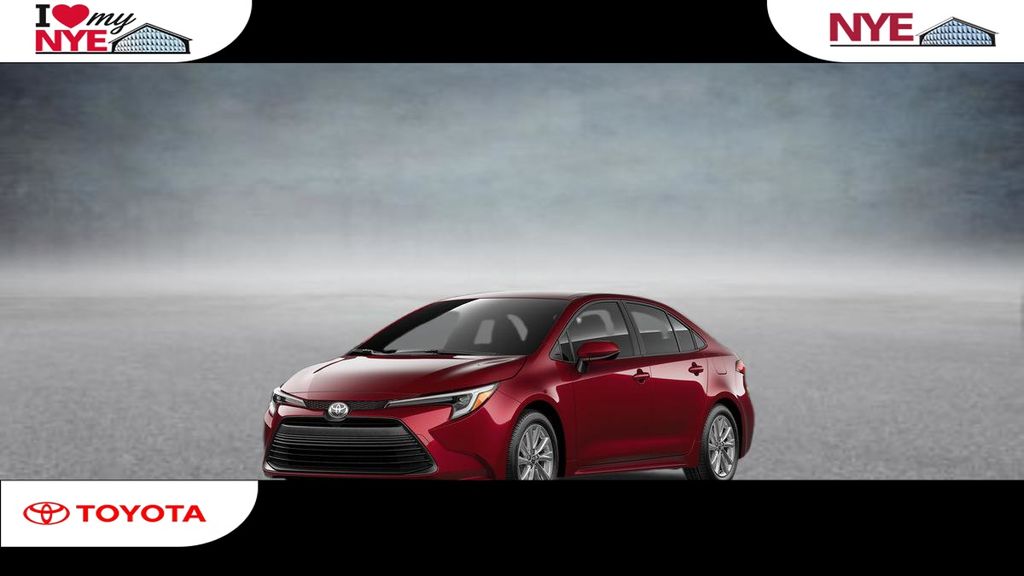 Red (Ruby) 2026 Toyota Corolla Hybrid Sedan Front-Wheel Drive Continuously Variable Transmission