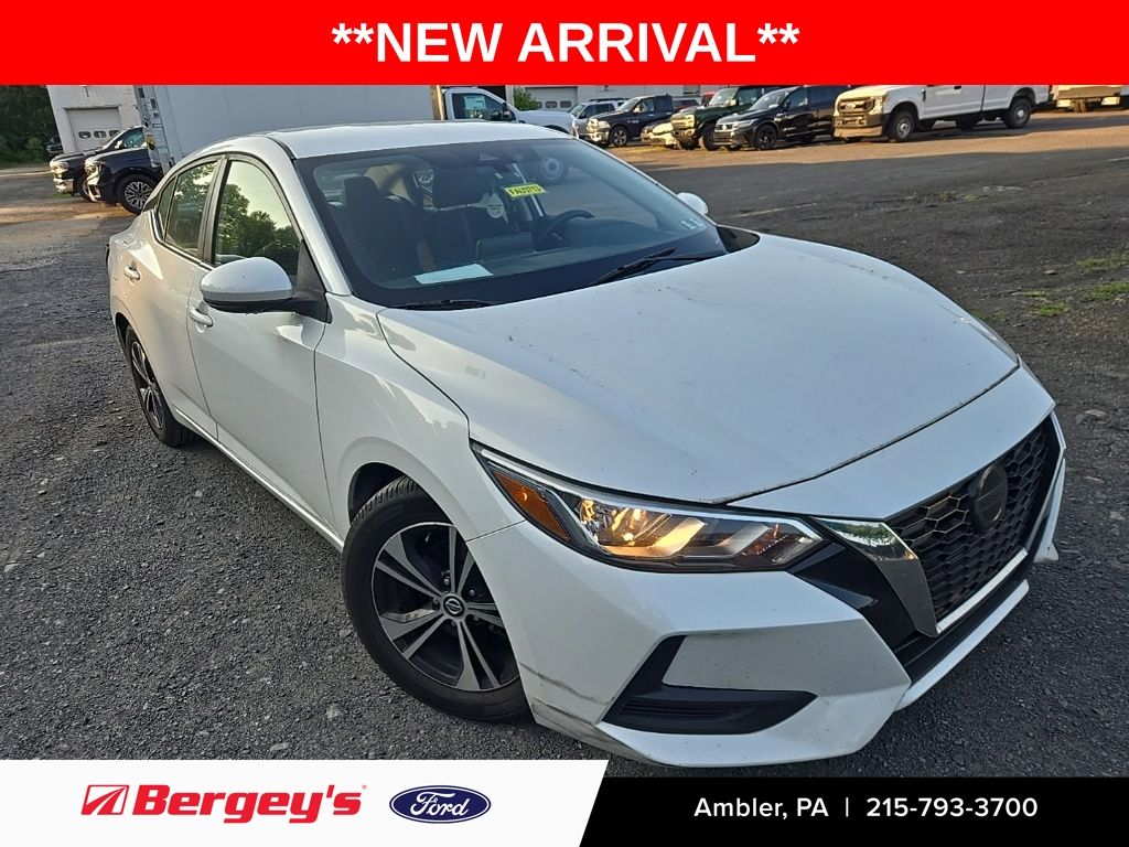 Aspen White Tricoat 2020 Nissan Sentra Sedan Front-Wheel Drive Continuously Variable Transmission