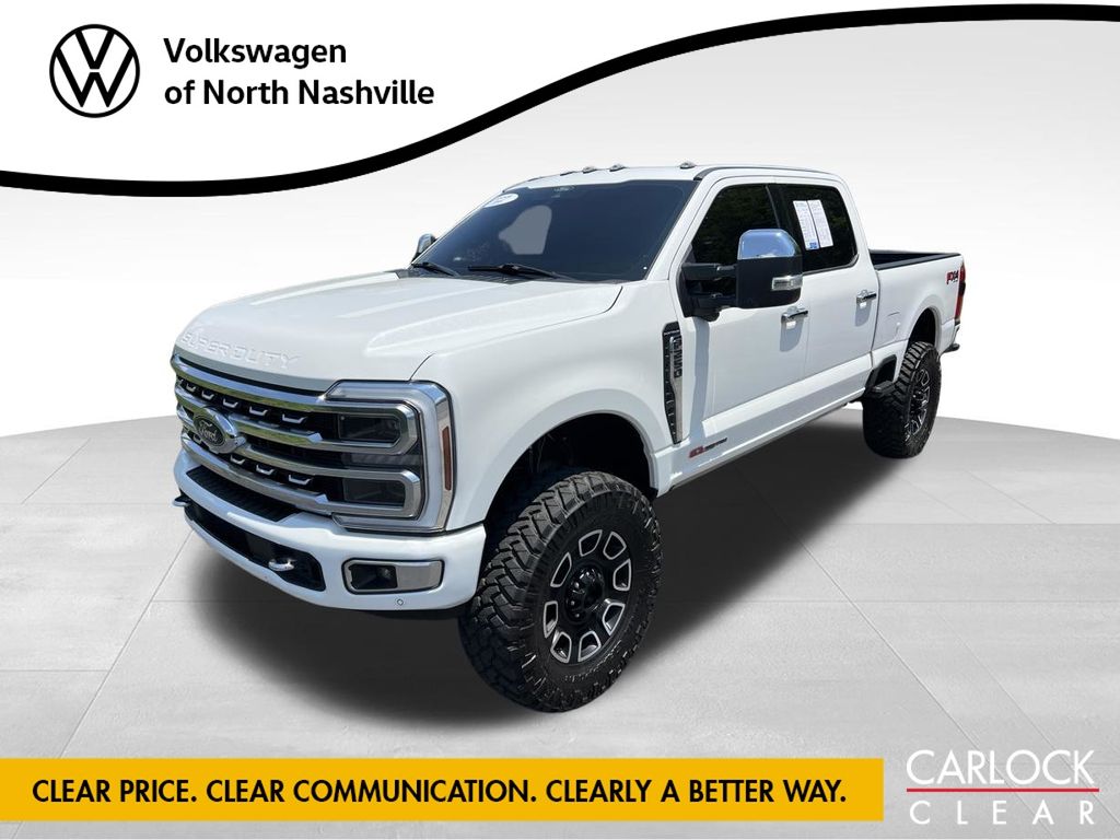 Star White Metallic Tri-Coat 2024 Ford F-250 Super Duty Pickup Truck Four-Wheel Drive Automatic