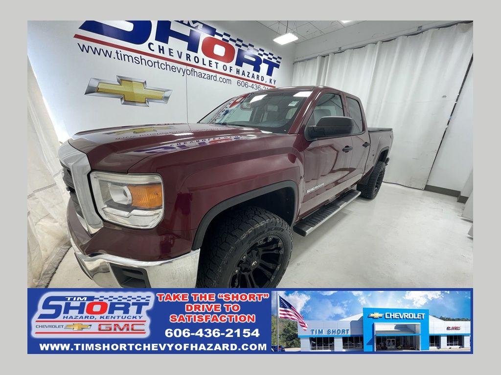 Red 2015 GMC Sierra 1500 Pickup Truck Four-Wheel Drive 6-Speed Automatic Overdrive