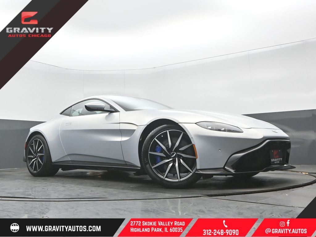Lightning Silver 2020 Aston Martin Vantage RWD Coupe Rear-Wheel Drive 8-Speed Automatic
