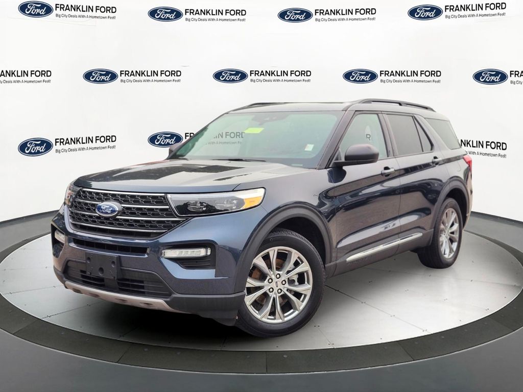 Stone Blue Metallic 2023 Ford Explorer SUV / Crossover All-Wheel Drive Automatic
