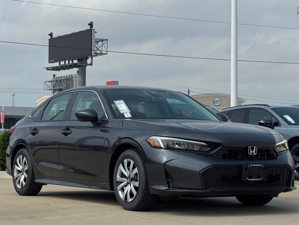 2026 Honda Civic LX Gray at Classic Honda Galveston