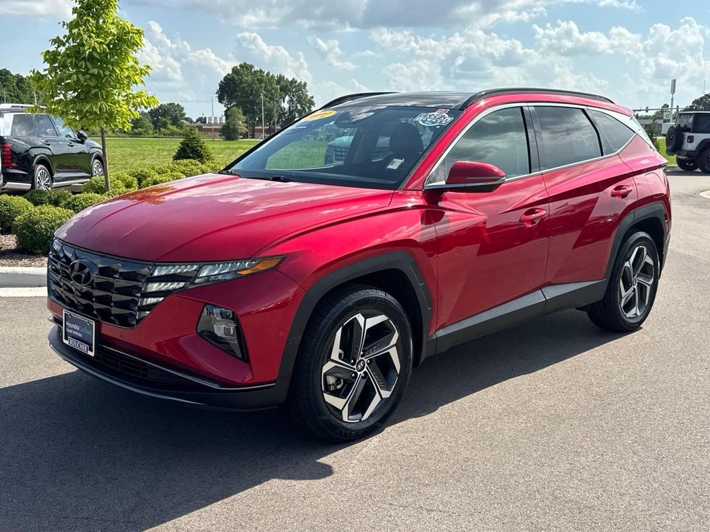 Calypso Red 2022 Hyundai Tucson SUV / Crossover All-Wheel Drive 8-Speed Automatic