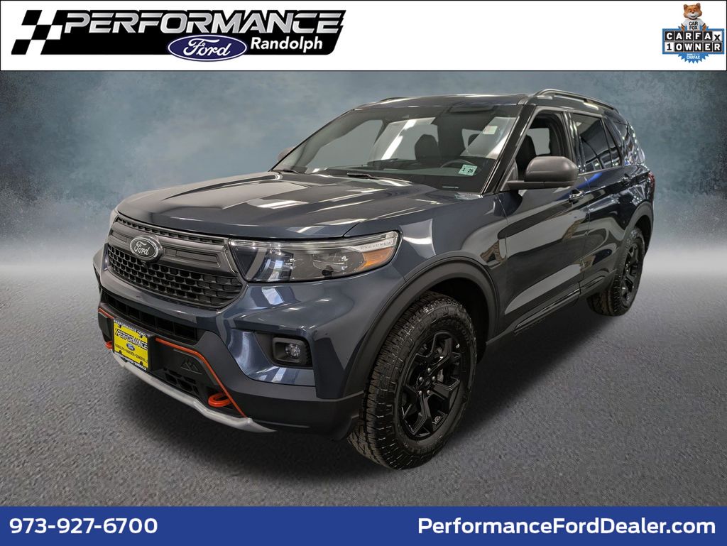 Stone Blue Metallic 2022 Ford Explorer SUV / Crossover All-Wheel Drive Automatic