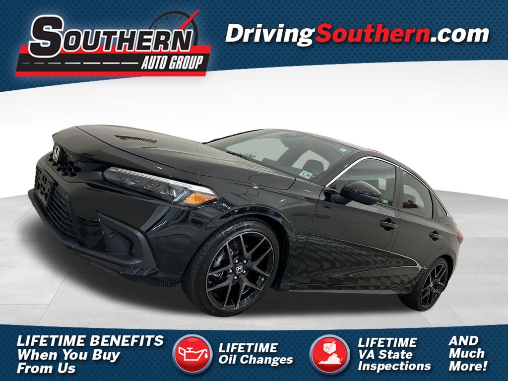 Crystal Black Pearl 2023 Honda Civic Hatchback Hatchback Front-Wheel Drive Continuously Variable Transmission