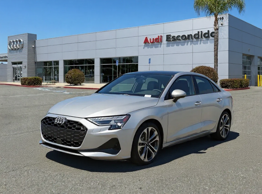 Arrow Gray Pearl Effect 2026 Audi A3 quattro Premium Plus 40 TFSI Sedan All-Wheel Drive 7-Speed Automatic