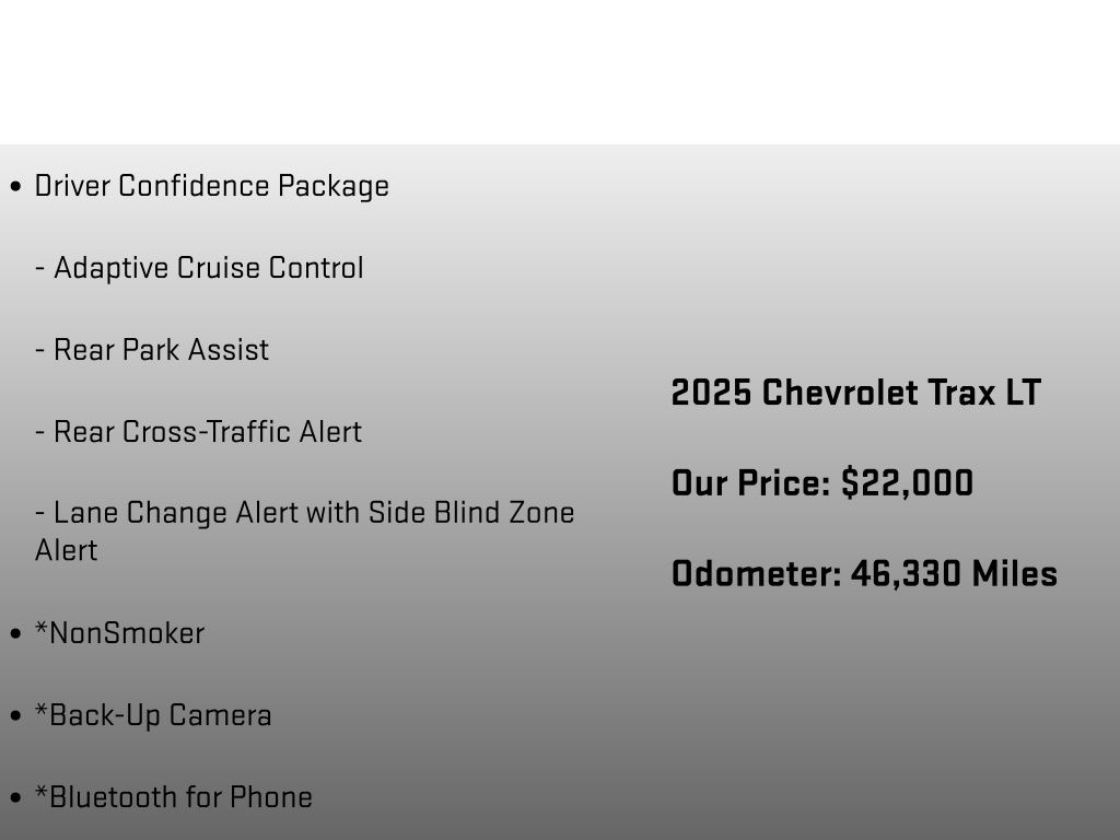 2025 Chevrolet Trax LT Black at Klick Lewis Buick Chevrolet