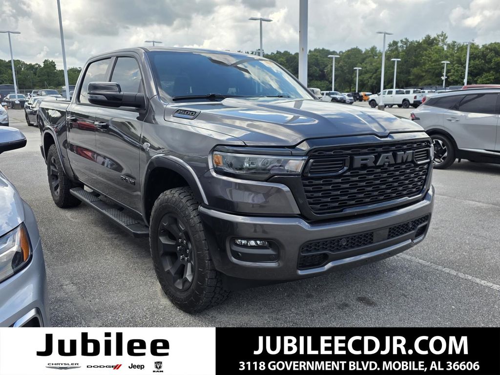 Gray (Granite Crystal Metallic Clearcoat) 2026 RAM 1500 Big Horn Crew Cab 4WD Pickup Truck Four-Wheel Drive 8-Speed Automatic