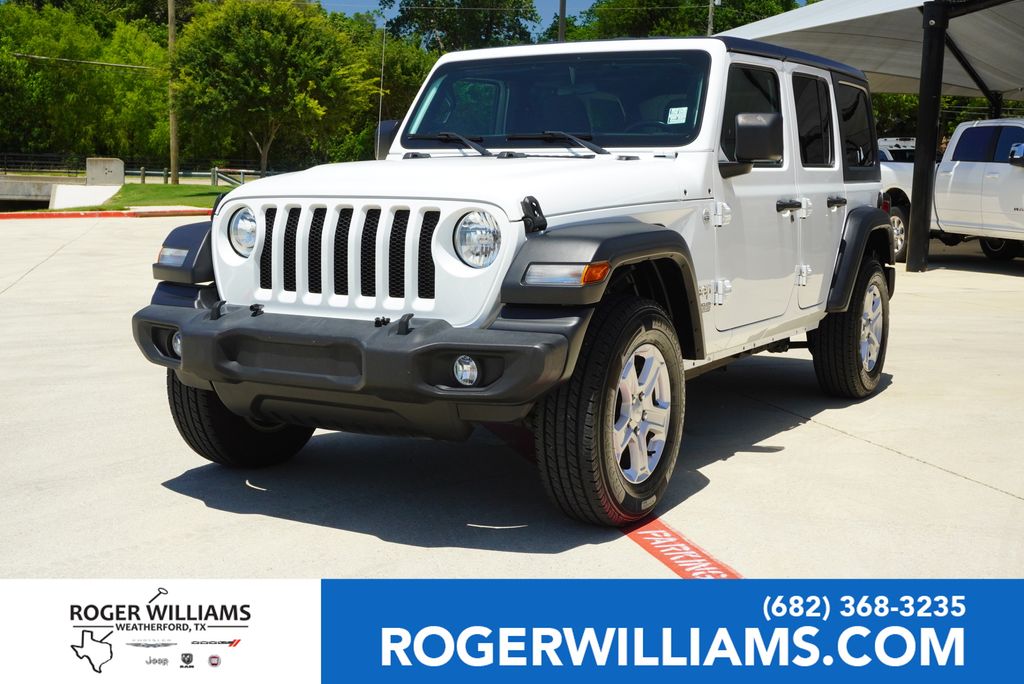 Used Car 2021 Jeep Wrangler  Unlimited Sport S For Sale Under $25,000 In Weatherford, Texas