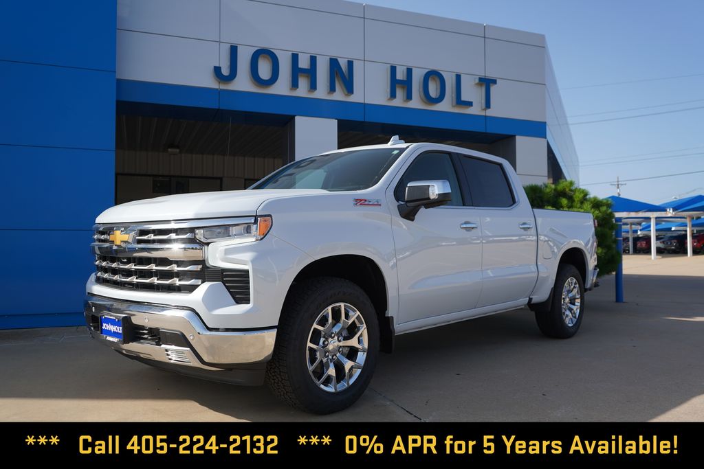 Polar White Tricoat 2026 Chevrolet Silverado 1500 Pickup Truck Four-Wheel Drive Automatic