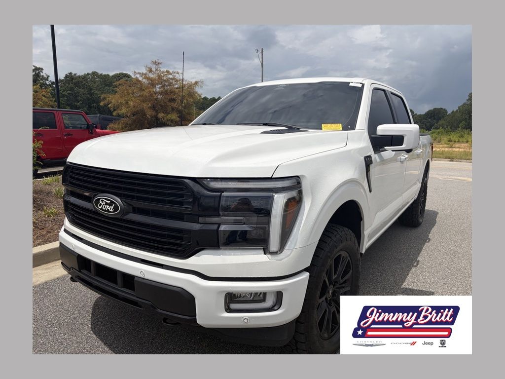 Star White Metallic Tri-Coat 2024 Ford F-150 Pickup Truck Four-Wheel Drive 10-Speed Automatic