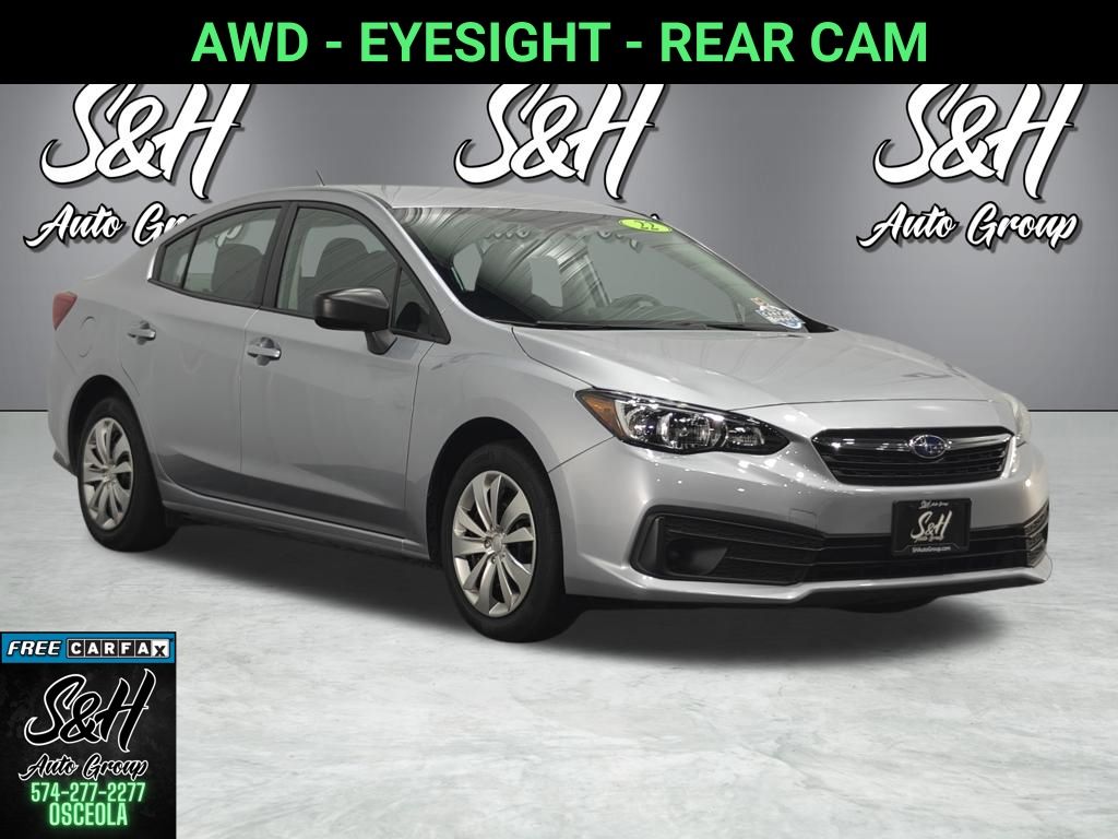 Ice Silver Metallic 2022 Subaru Impreza Sedan All-Wheel Drive Continuously Variable Transmission