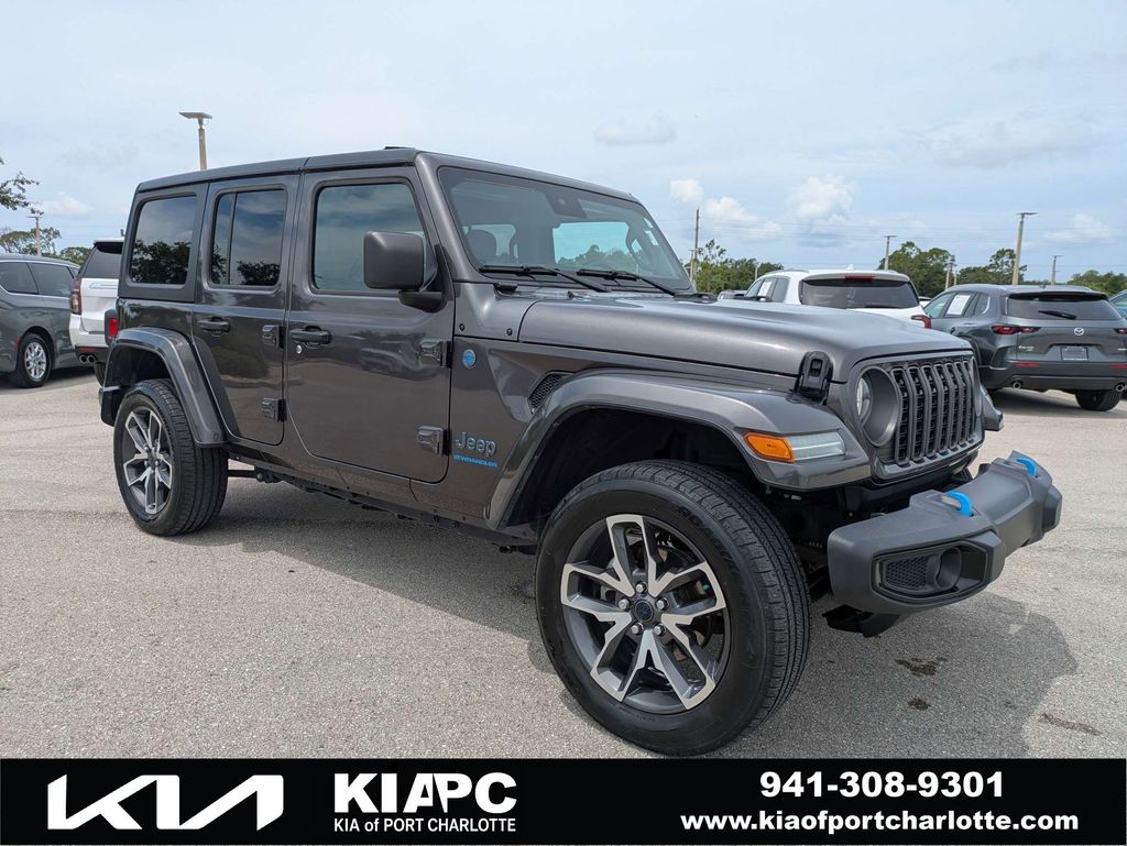 Gray (Granite Crystal Metallic Clearcoat) 2024 Jeep Wrangler 4xe Sport S 4WD SUV / Crossover Four-Wheel Drive 8-Speed Automatic