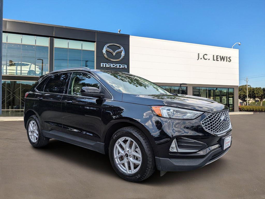 Agate Black Metallic 2024 Ford Edge SEL AWD SUV / Crossover All-Wheel Drive 8-Speed Automatic