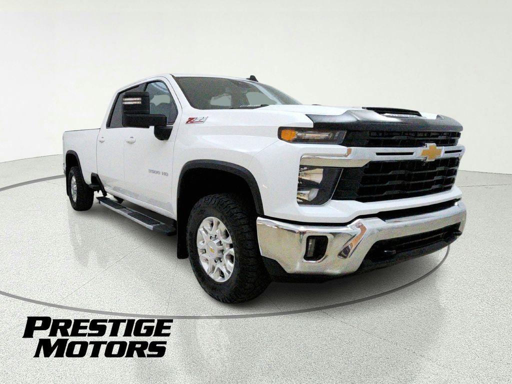White 2024 Chevrolet Silverado 3500HD Pickup Truck Four-Wheel Drive Automatic