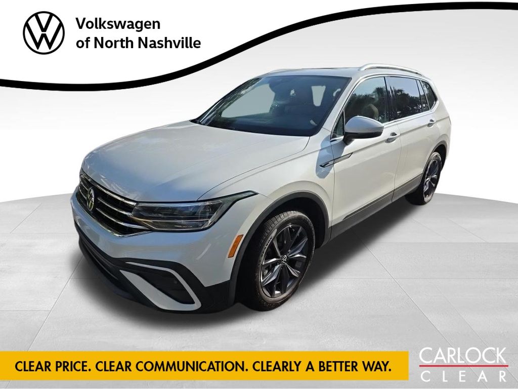 Opal White 2023 Volkswagen Tiguan SUV / Crossover Front-Wheel Drive 8-Speed Automatic