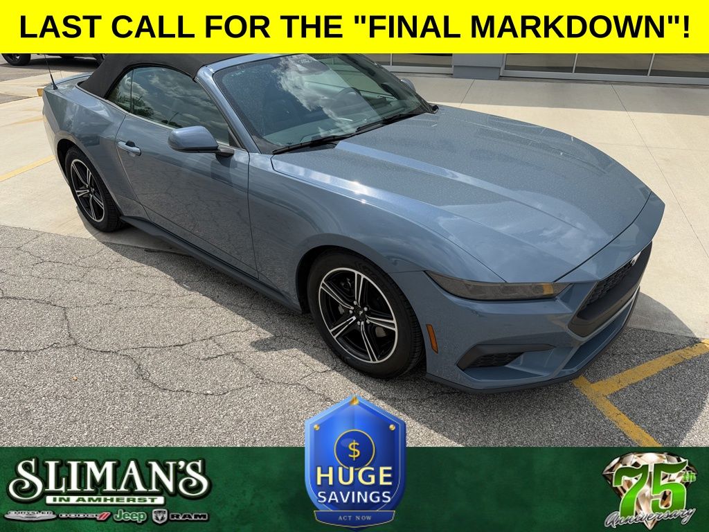 Vapor Blue 2025 Ford Mustang Convertible Rear-Wheel Drive Automatic