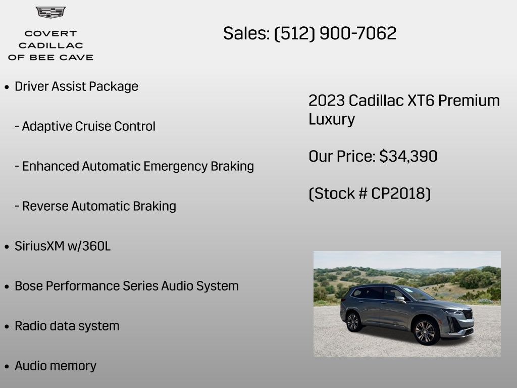 Used Car 2023 Cadillac Xt6  Premium Luxury For Sale Under $35,000 In Austin, Texas