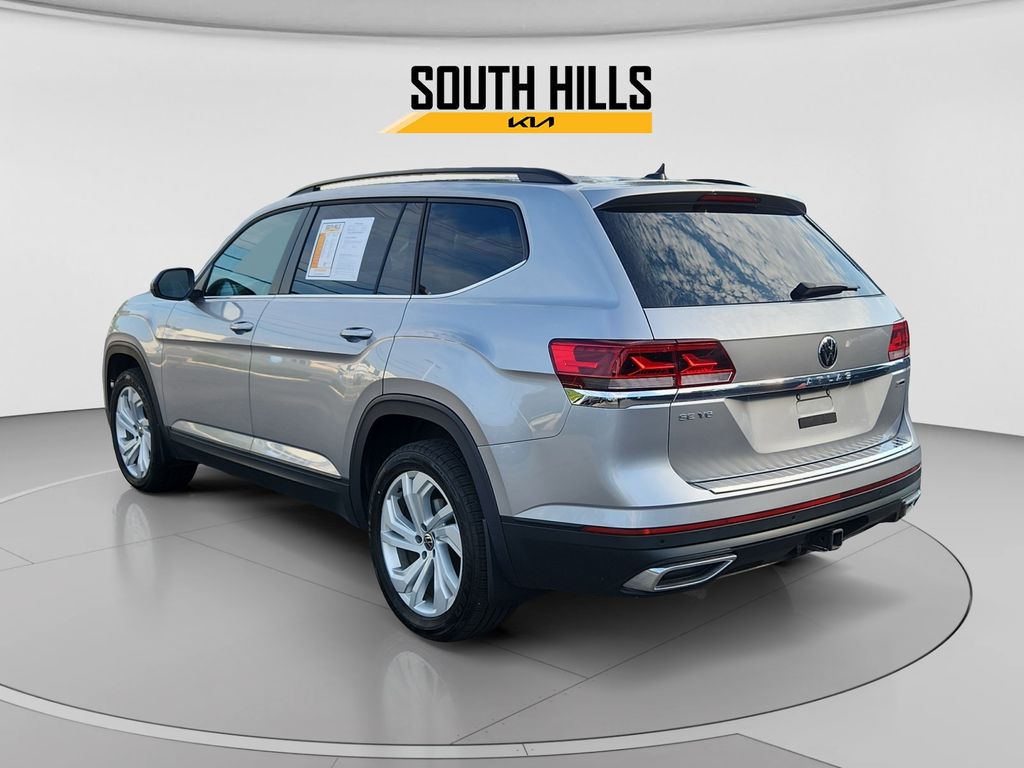 2022 Volkswagen Atlas 3.6L V6 SE w/Technology Silver at Subaru and VW of Moon Township