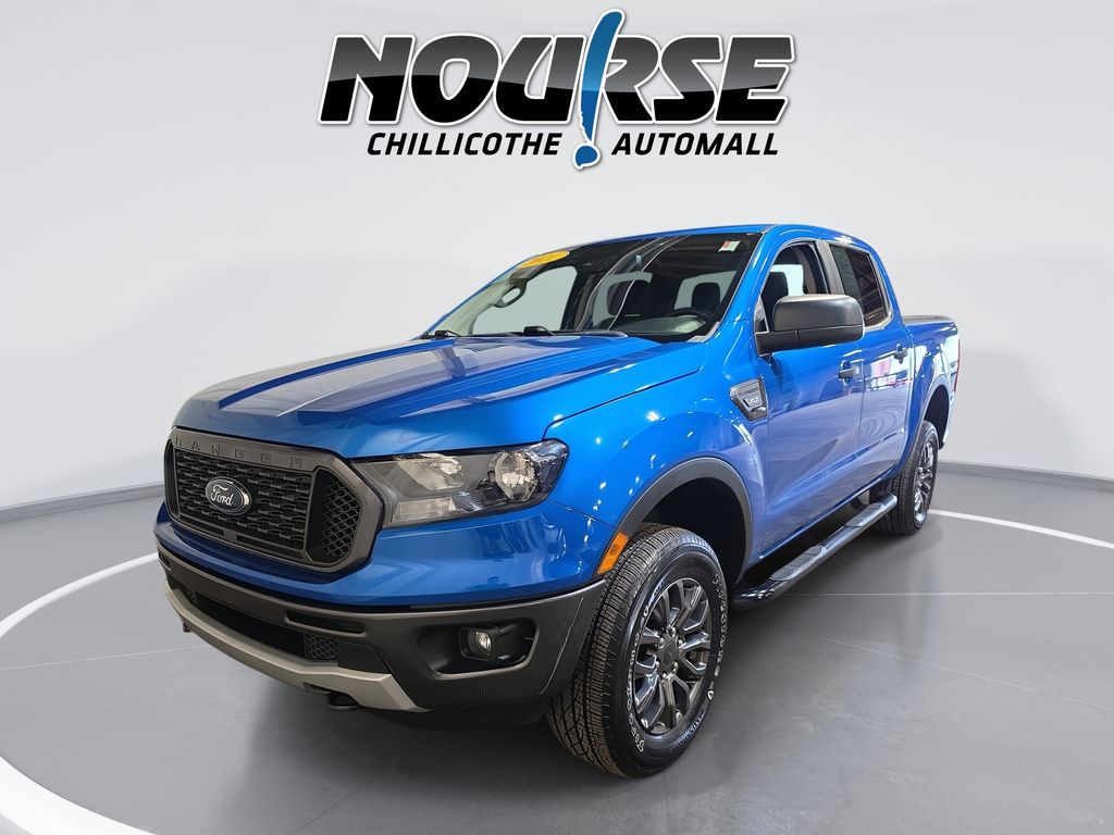 Blue Metallic 2021 Ford Ranger Pickup Truck Four-Wheel Drive Automatic