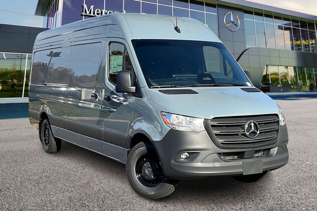 Blue Gray 2026 Mercedes-Benz Sprinter Cargo 2500 170 High Roof RWD Van Rear-Wheel Drive 9-Speed Automatic