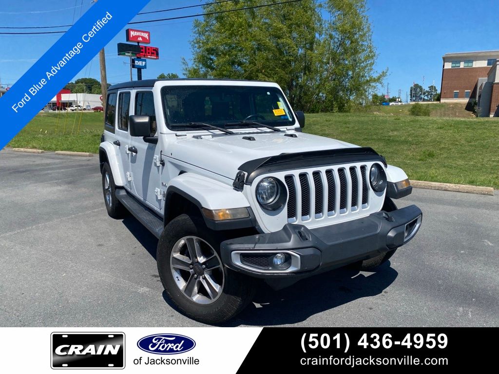 Bright White Clearcoat 2018 Jeep Wrangler Unlimited Sahara 4WD SUV / Crossover Four-Wheel Drive 8-Speed Automatic